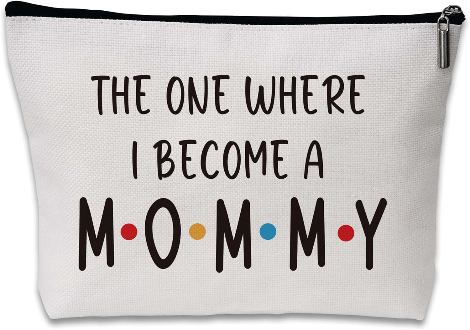 New Mom Makeup Bag, Pregnancy Gifts for First Time Moms, New Mom Gifts for Women, Cosmetic Bag for Pregnant Friend on Birthday Mothers Day Thanksgiving Christmas - A09